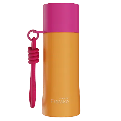 Fressko Orange  Play Water Bottle, Ceramic - Tango