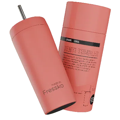 Fressko Orange , Venti Tumbler, Ceramic, Coral