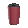 Fressko Red , Camino Reusable Coffee Cup, Ceramic, Rouge In Green