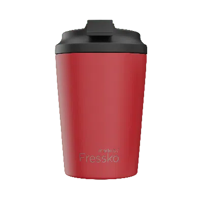 Fressko Red , Camino Reusable Coffee Cup, Stainless Steel, Chilli