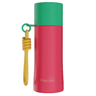 Fressko Red  Play Water Bottle, Ceramic - Crush In Pink