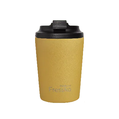 Fressko Yellow / Orange , Bino Reusable Coffee Cup, Stainless Steel, Canary