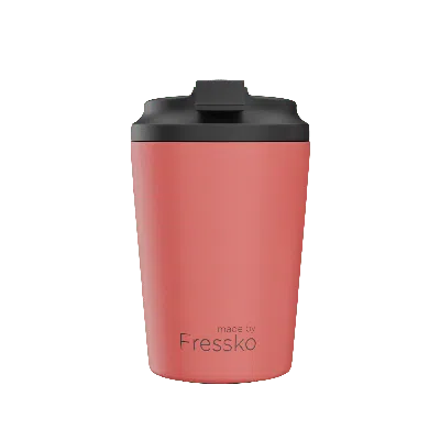 Fressko Yellow / Orange , Bino Reusable Coffee Cup, Stainless Steel, Coral