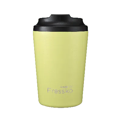 Fressko Yellow / Orange , Camino Reusable Coffee Cup, Stainless Steel, Sherbet