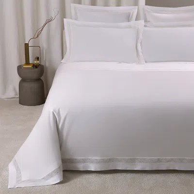 Frette Balance Lace Duvet Cover, King In White