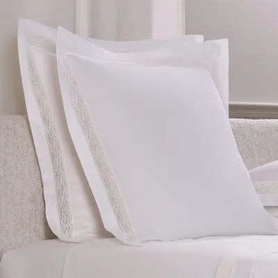 Frette Balance Lace Euro Sham In White