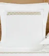Frette Basket Weave Oxford Euro Sham In Green