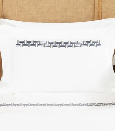 Frette Basket Weave Oxford Pillow Sham (50cm X 70cm) In White