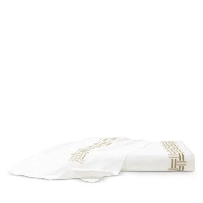 Frette Basketweave Embroidery Duvet Cover, King In White