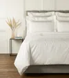 Frette Basketweave Square Pillowcase In Grey