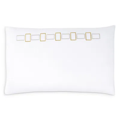 Frette Bold Bicolor Embroidery Standard Sham In Multi