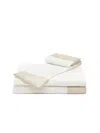 Frette Bold Border Duvet Set In Neutral