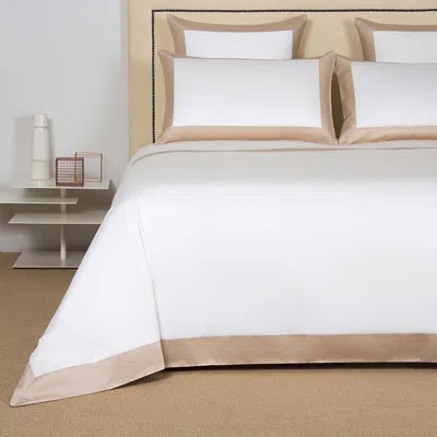 Frette Bold Duvet Cover, King In Milk/black