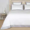 Frette Bold Sheet Set, Queen In Milk/black