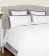 Frette Bold Super King Flat Sheet Set In Grey