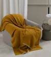 Frette Cashmere Bouclé Throw In Brown
