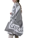 Frette Chains Virgin Wool Throw In Gray
