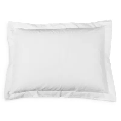 Frette Checkered Sateen Standard Sham, Pair In White