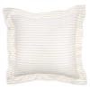 Frette Chevron Pinstripe Euro Sham - Exclusive In Milk/beige