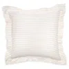 Frette Chevron Pinstripe Euro Sham - Exclusive In White
