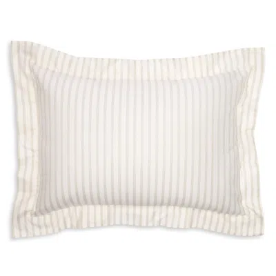 Frette Chevron Pinstripe Standard Sham - Exclusive In White