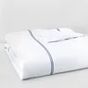Frette Classic Duvet Cover, King In White/navy