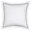 Frette Classic Euro Sham In White/gray