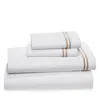 Frette Classic Sheet Set, California King In White/khaki