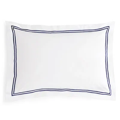 Frette Hotel Classic Standard Sham In White/navy