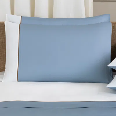 Frette Color Block Standard Sham In Blue