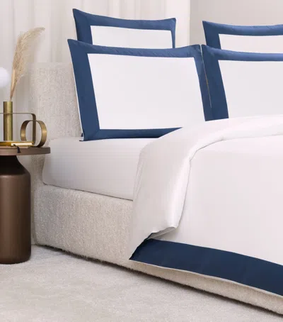 Frette Cotton Bold Duvet Cover In Blue