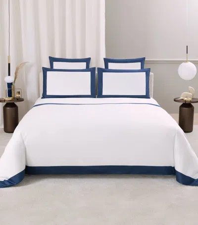 Frette Cotton Bold Duvet Cover In Blue
