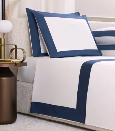 Frette Cotton Bold Sheet Set In Blue