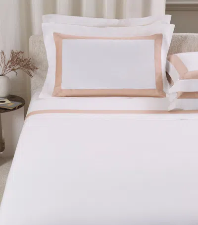 Frette Cotton Breeze Border King Sheet Set In Pink