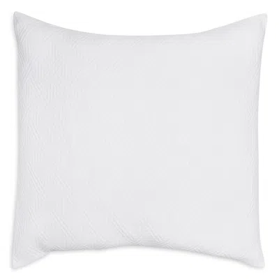 Frette Cotton Geometrics Euro Sham - Exclusive In White