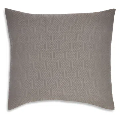 Frette Cotton Geometrics Euro Sham - Exclusive In Slate Grey