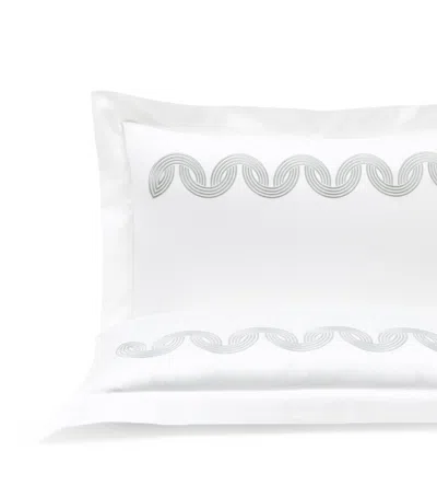 Frette Cotton Grace Avant Garde Embroidery Pillowcase In White