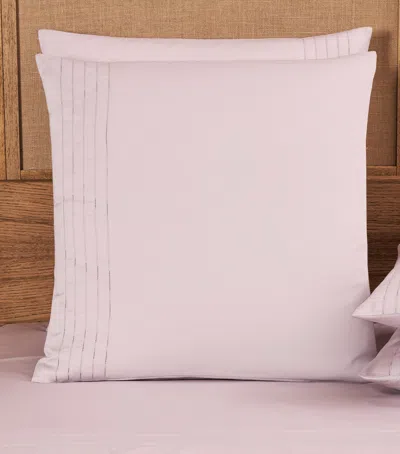 Frette Cotton Lush Ajour Square Pillowcase Set In Pink