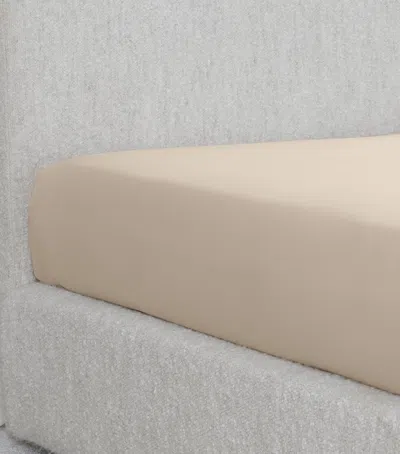 Frette Cotton Stardust Jacquard Flat Sheet In Pink