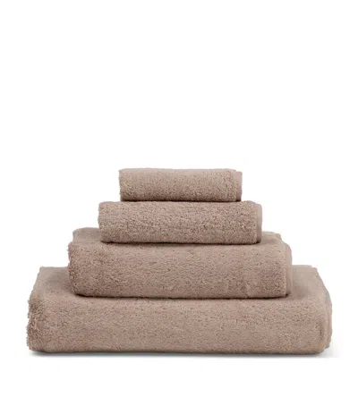 Frette Cotton Unito Bath Towel In Brown