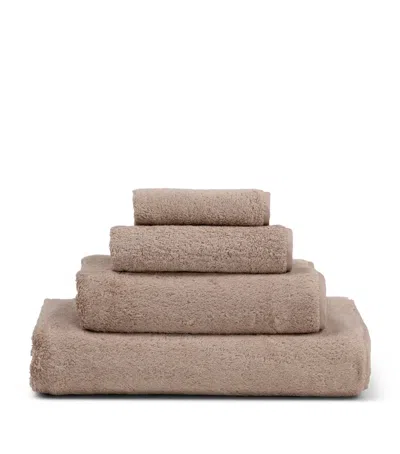 Frette Cotton Unito Wash Cloth In Pink