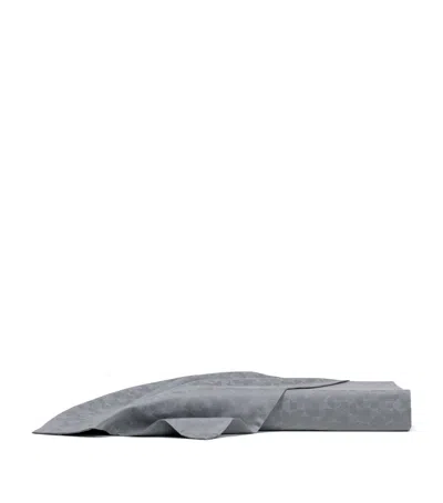 Frette Cotton-silk Avant Garde Jacquard Pillowcase In Gray