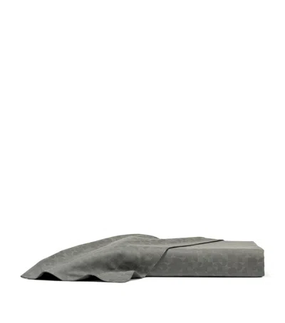 Frette Cotton-silk Avant Garde Jacquard Pillowcase In Gray