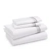 Frette Cruise Sheet Set, California King - Exclusive In White/slate Gray