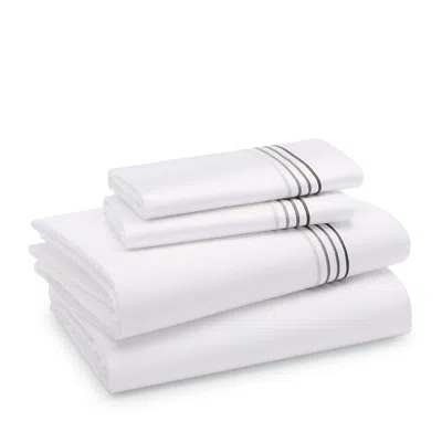 Frette Cruise Sheet Set, California King - Exclusive In White/slate Gray