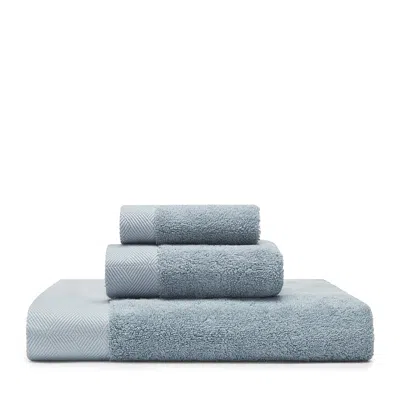 Frette Diamond Bordo Washcloth - Exclusive In Blue