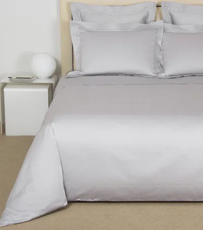 Frette Doppio Ajour Square Pillowcase In Grey