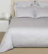 Frette Doppio Ajour Super King Flat Sheet Set In Grey