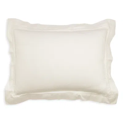 Frette Essentials Doppio Ajour Standard Sham In Milk