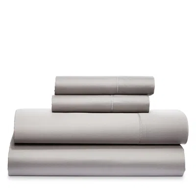Frette Essentials Single Ajour 4 Piece Queen Sheet Set In Grey